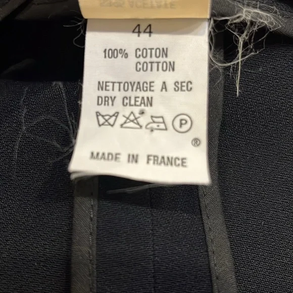 Sonia Rykiel V-neck Button Down Black Button Detail Blazer Women Size 44